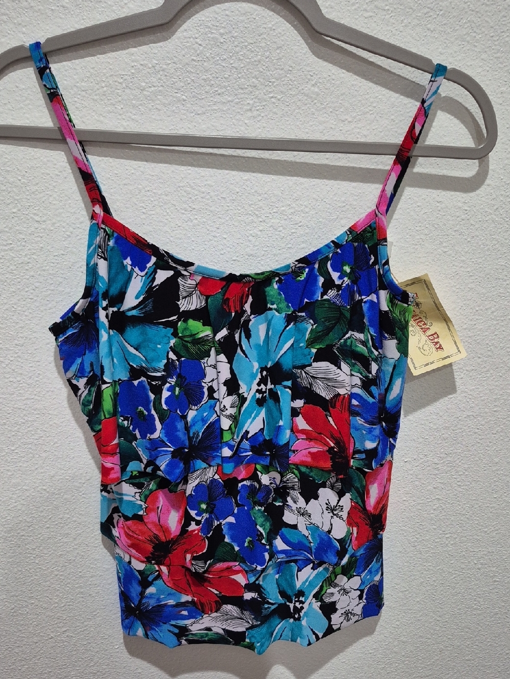 Nwt Jamaica Bay Swim Too Blue, Red, Pink, Green, Black Size 10.